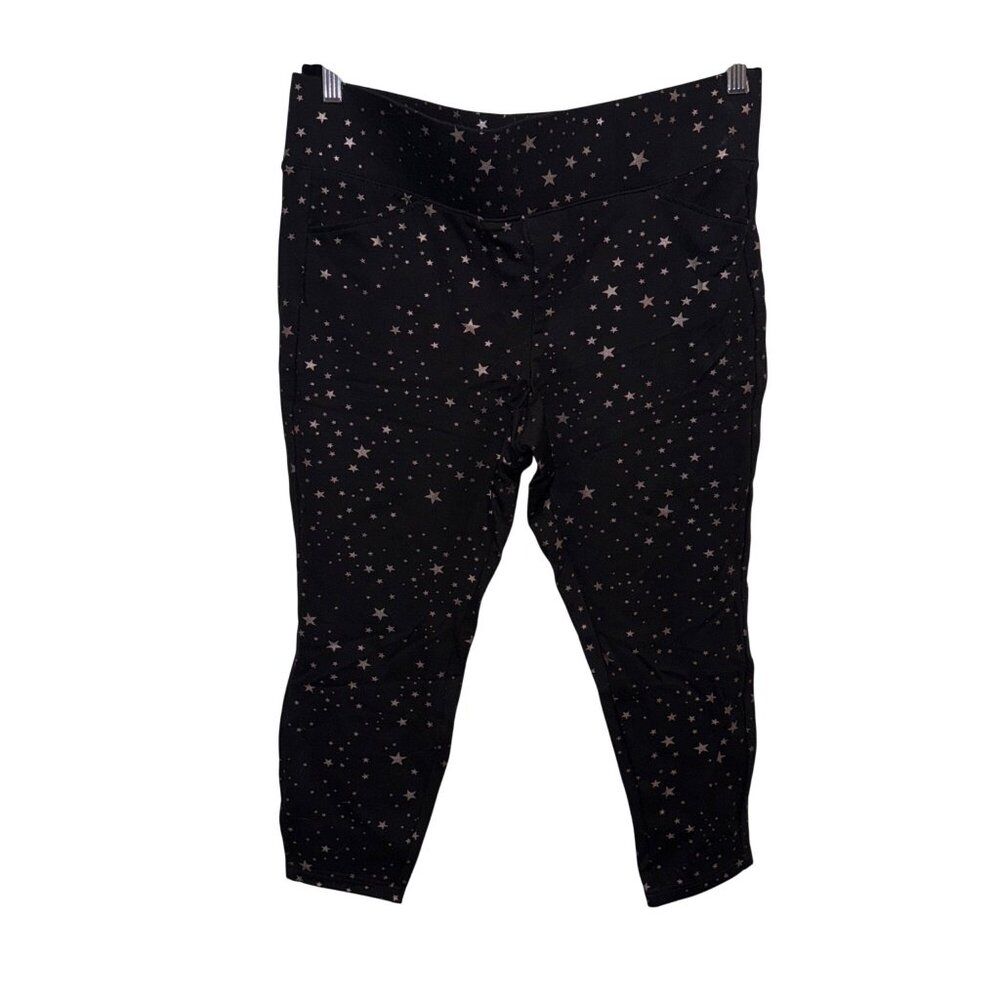 Torrid Pixie Black Star Patterned Stretch Skinny … - image 1